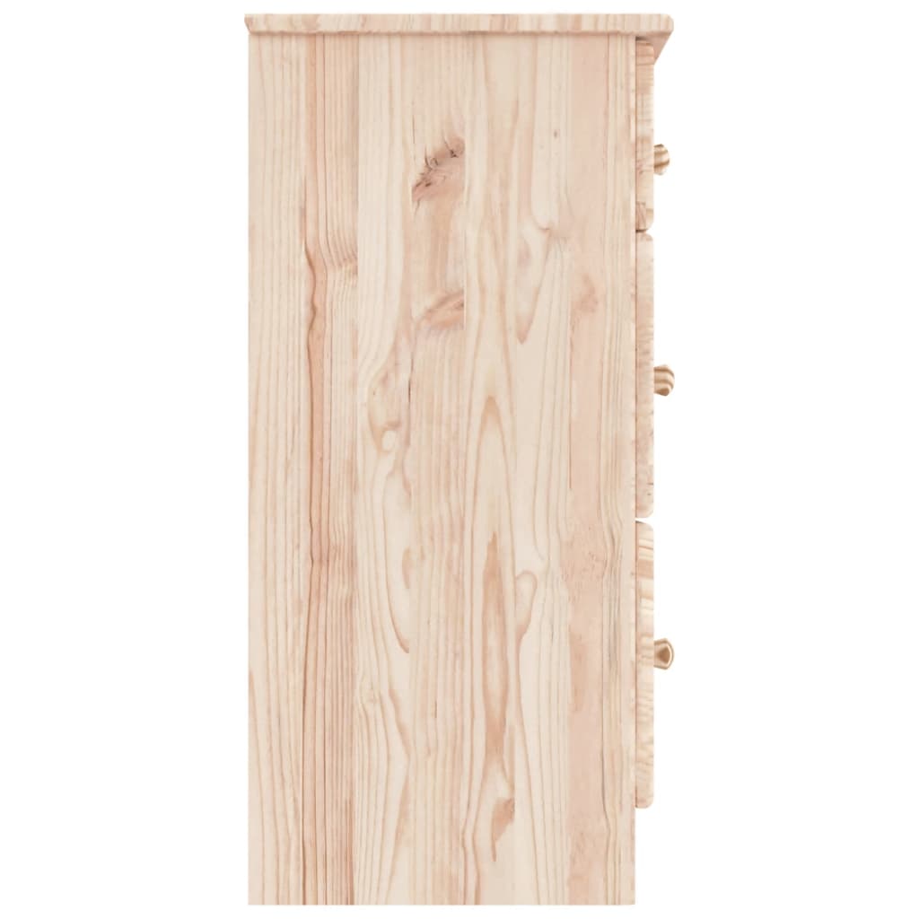 vidaXL Chest of Drawers ALTA 112x35x73 cm Solid Wood Pine 5