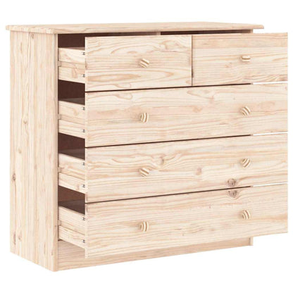 vidaXL Chest of Drawers ALTA 77x35x73 cm Solid Wood Pine 3
