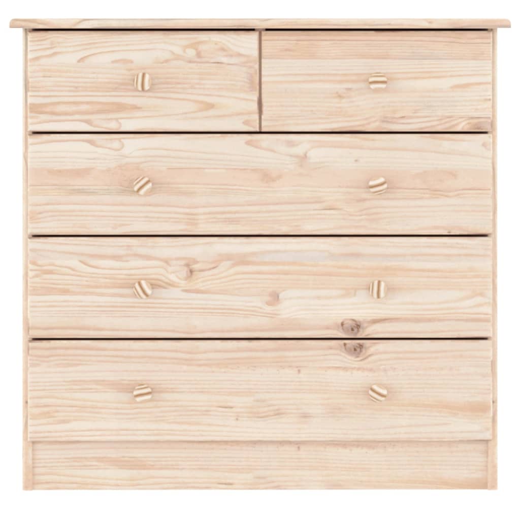 vidaXL Chest of Drawers ALTA 77x35x73 cm Solid Wood Pine 4