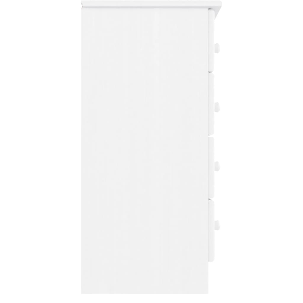 vidaXL Chest of Drawers ALTA White 77x35x73 cm Solid Wood Pine 5