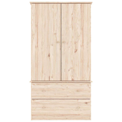 vidaXL Wardrobe ALTA 90x55x170 cm Solid Wood Pine 4