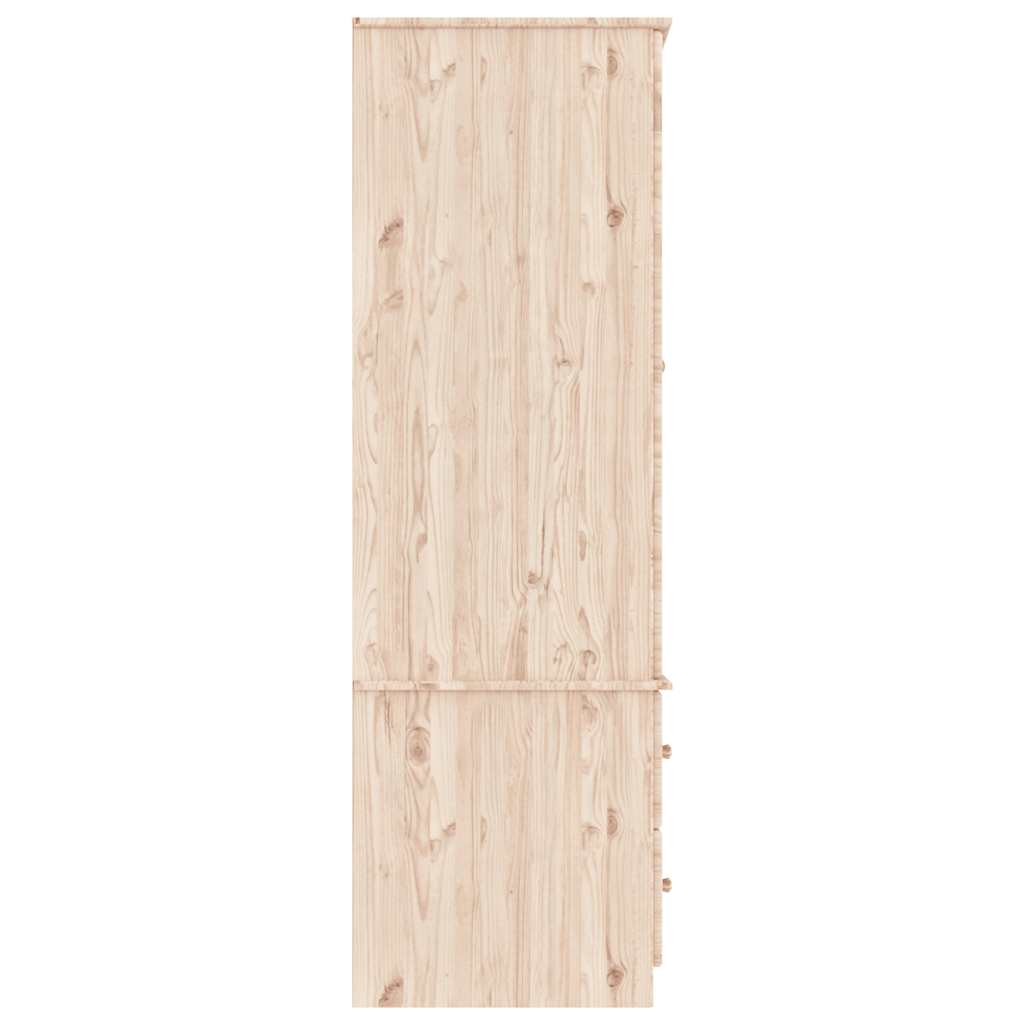 vidaXL Wardrobe ALTA 90x55x170 cm Solid Wood Pine 5