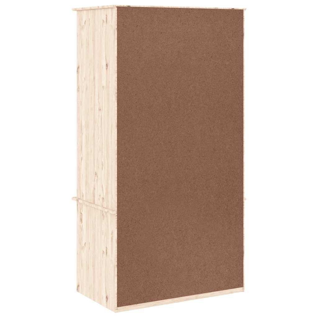 vidaXL Wardrobe ALTA 90x55x170 cm Solid Wood Pine 6