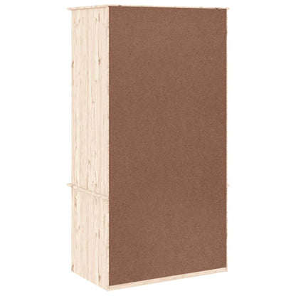 vidaXL Wardrobe ALTA 90x55x170 cm Solid Wood Pine 6