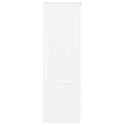 vidaXL Wardrobe ALTA White 90x55x170 cm Solid Wood Pine 5