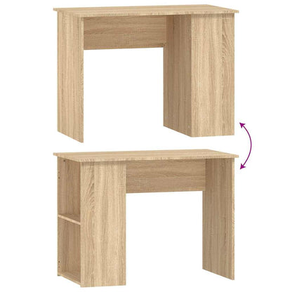 vidaXL Desk | Sonoma Oak | Engineered Wood | Medium | Desk | Rectangular 6