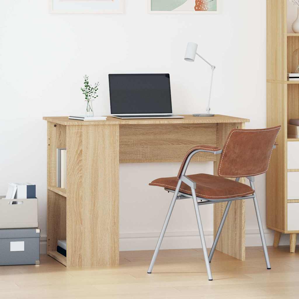 vidaXL Desk | Sonoma Oak | Engineered Wood | Medium | Desk | Rectangular 1