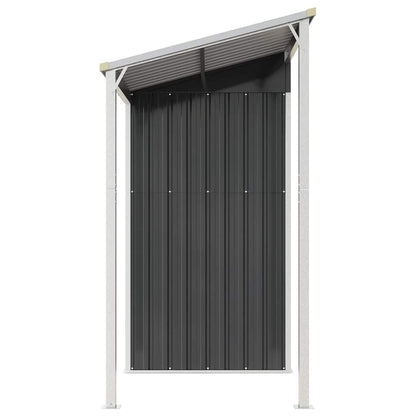 vidaXL Garden Shed with Extended Roof Anthracite 277x107x181 cm Steel 5