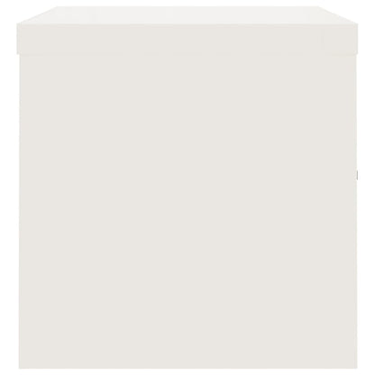 File Cabinet Steel White 90 x 40 x 40 cm
