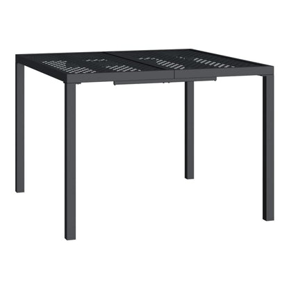 5 Piece Garden Dining Set Anthracite Steel 100 cm table length