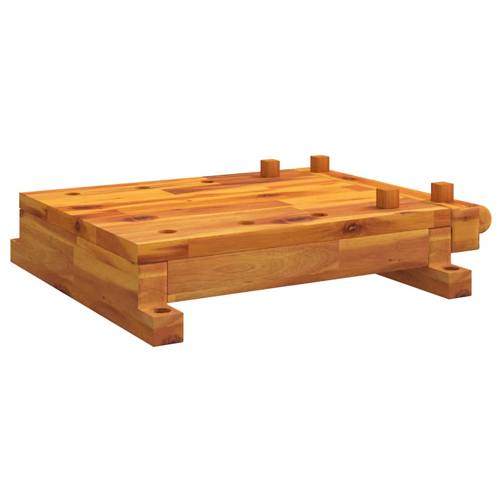 vidaXL Workbench Tabletop with Vice 52x44x9.5 cm Solid Wood Acacia 2