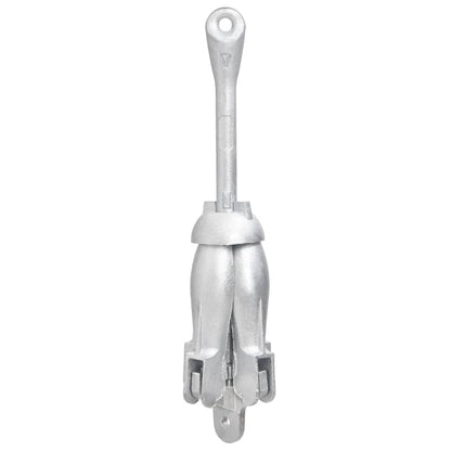 vidaXL Folding Anchor with Rope Silver 8 kg Hot Dip Galvanized Cast Iron 5