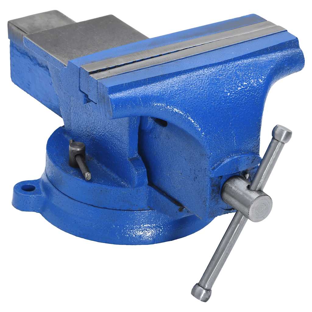 vidaXL Bench Vise Blue 150 mm Cast Iron 1