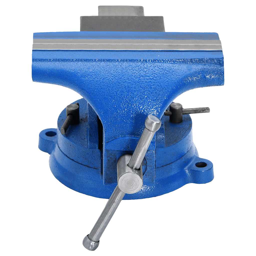 vidaXL Bench Vise Blue 150 mm Cast Iron 2