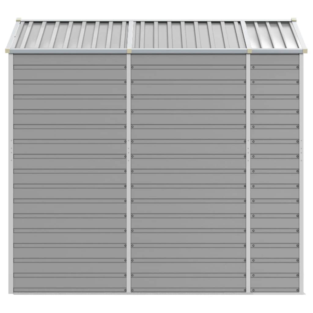 vidaXL Garden Shed | Light grey | Galvanised steel | 191x215x198 cm 6