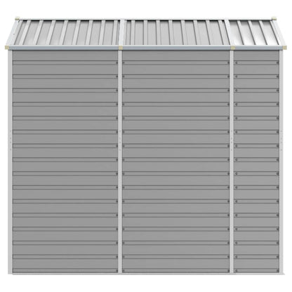 vidaXL Garden Shed | Light grey | Galvanised steel | 191x215x198 cm 6