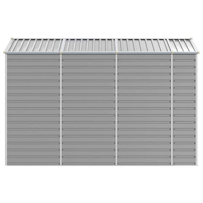 vidaXL Garden Shed Light Grey 191x300x198 cm Galvanised Steel 6