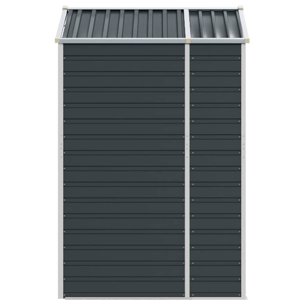 vidaXL Garden Shed Anthracite 191x130x198 cm Galvanised Steel 6