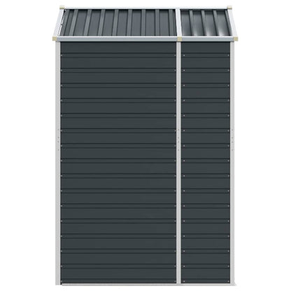 vidaXL Garden Shed Anthracite 191x130x198 cm Galvanised Steel 6