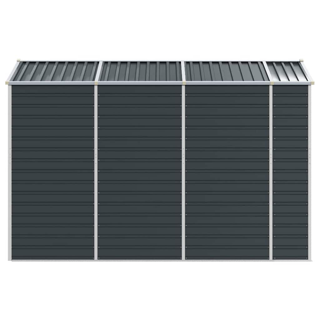 vidaXL Garden Shed Anthracite 191x300x198 cm Galvanised Steel 6