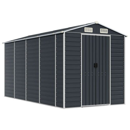 vidaXL Garden Shed | Anthracite | Galvanised steel | Large | Garden Shed 2