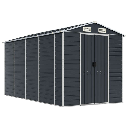 vidaXL Garden Shed | Anthracite | Galvanised steel | Large | Garden Shed 2