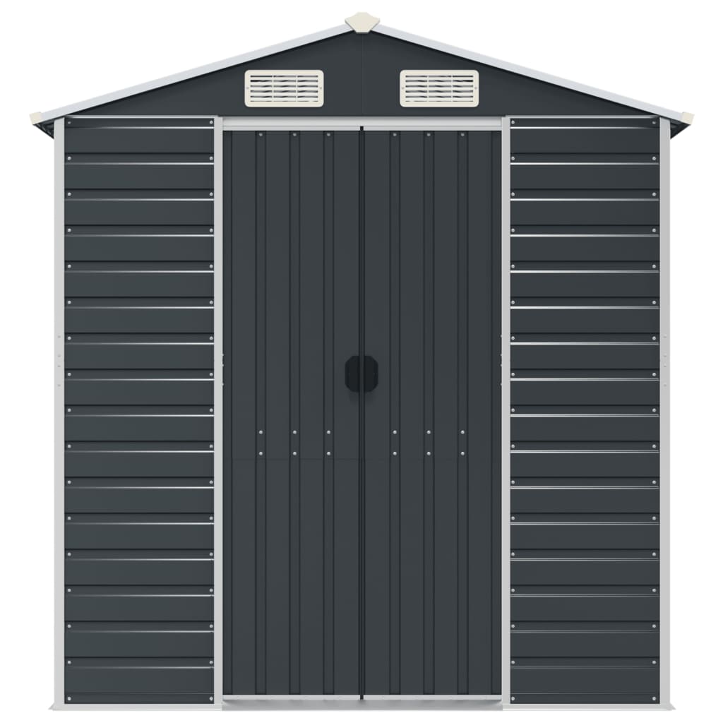 vidaXL Garden Shed | Anthracite | Galvanised steel | Large | Garden Shed 4