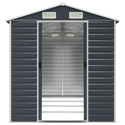 vidaXL Garden Shed | Anthracite | Galvanised steel | Large | Garden Shed 5