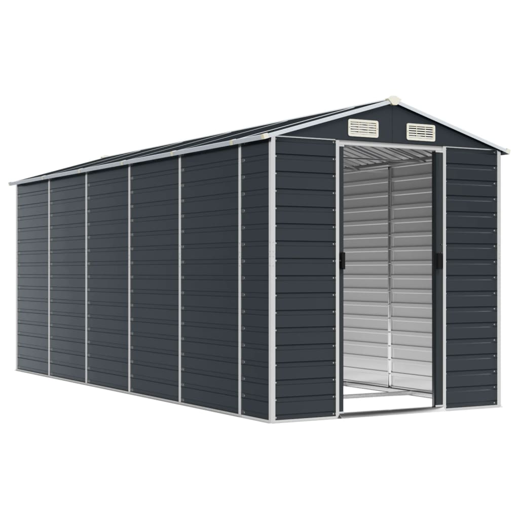 vidaXL Garden Shed | Anthracite | Galvanised steel | Large | Garden Shed 3