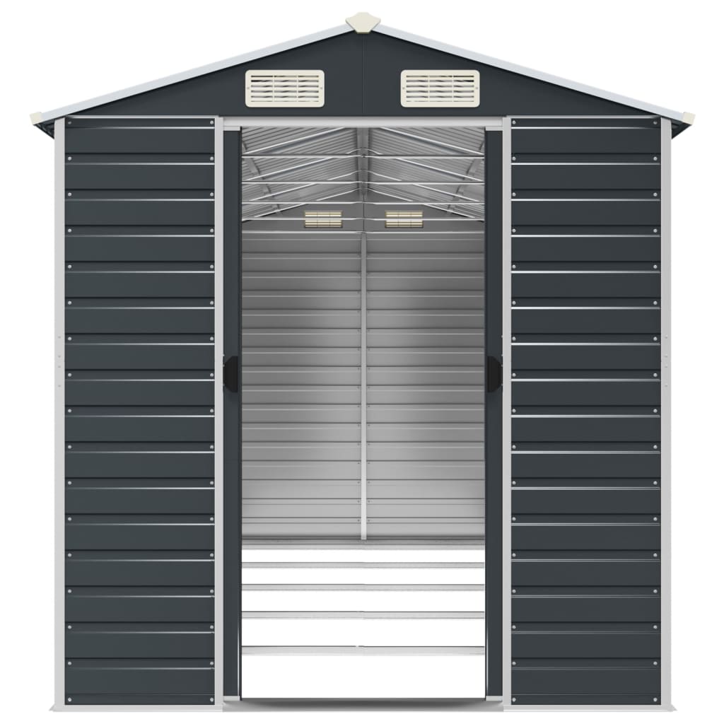 vidaXL Garden Shed | Anthracite | Galvanised steel | Large | Garden Shed 5