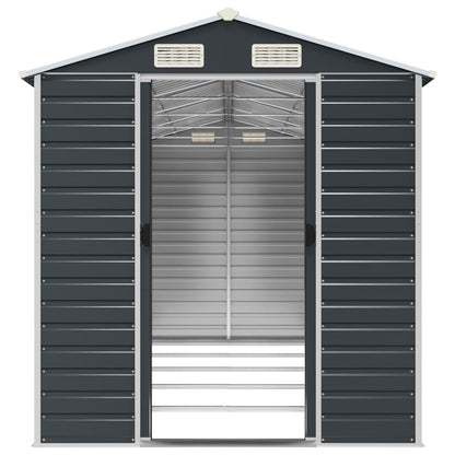 vidaXL Garden Shed | Anthracite | Galvanised steel | Large | Garden Shed 5