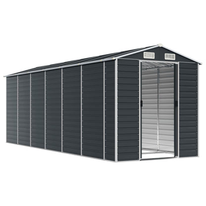 vidaXL Garden Shed | Anthracite | Galvanised Steel | Large | Garden Shed 3