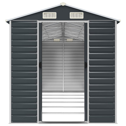 vidaXL Garden Shed | Anthracite | Galvanised Steel | Large | Garden Shed 5