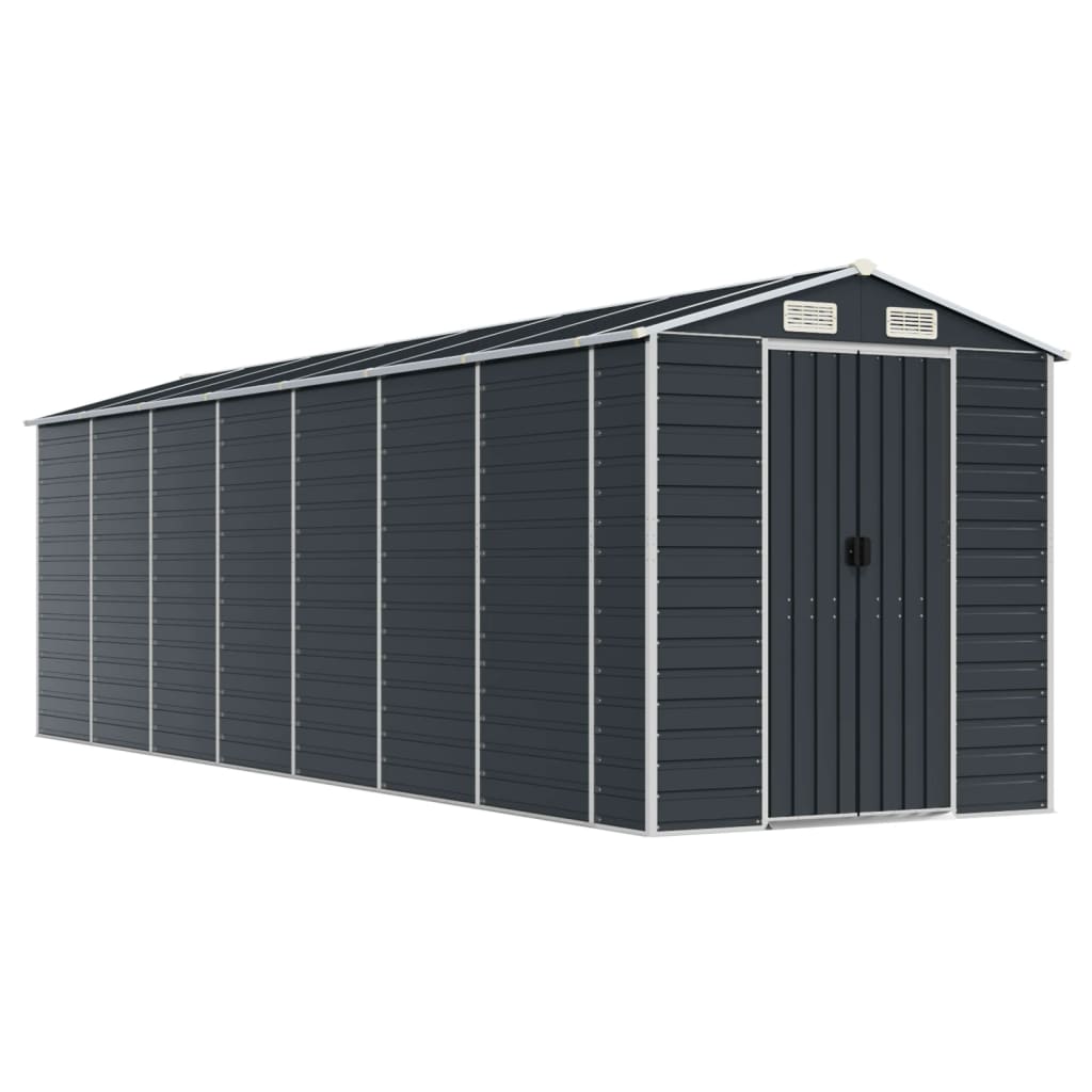 vidaXL Garden Shed | Anthracite | Galvanised Steel | Large | Garden Shed 2