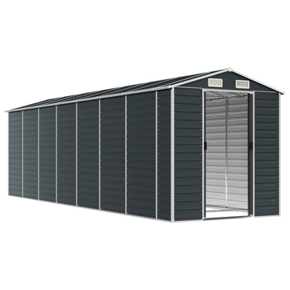 vidaXL Garden Shed | Anthracite | Galvanised Steel | Large | Garden Shed 3