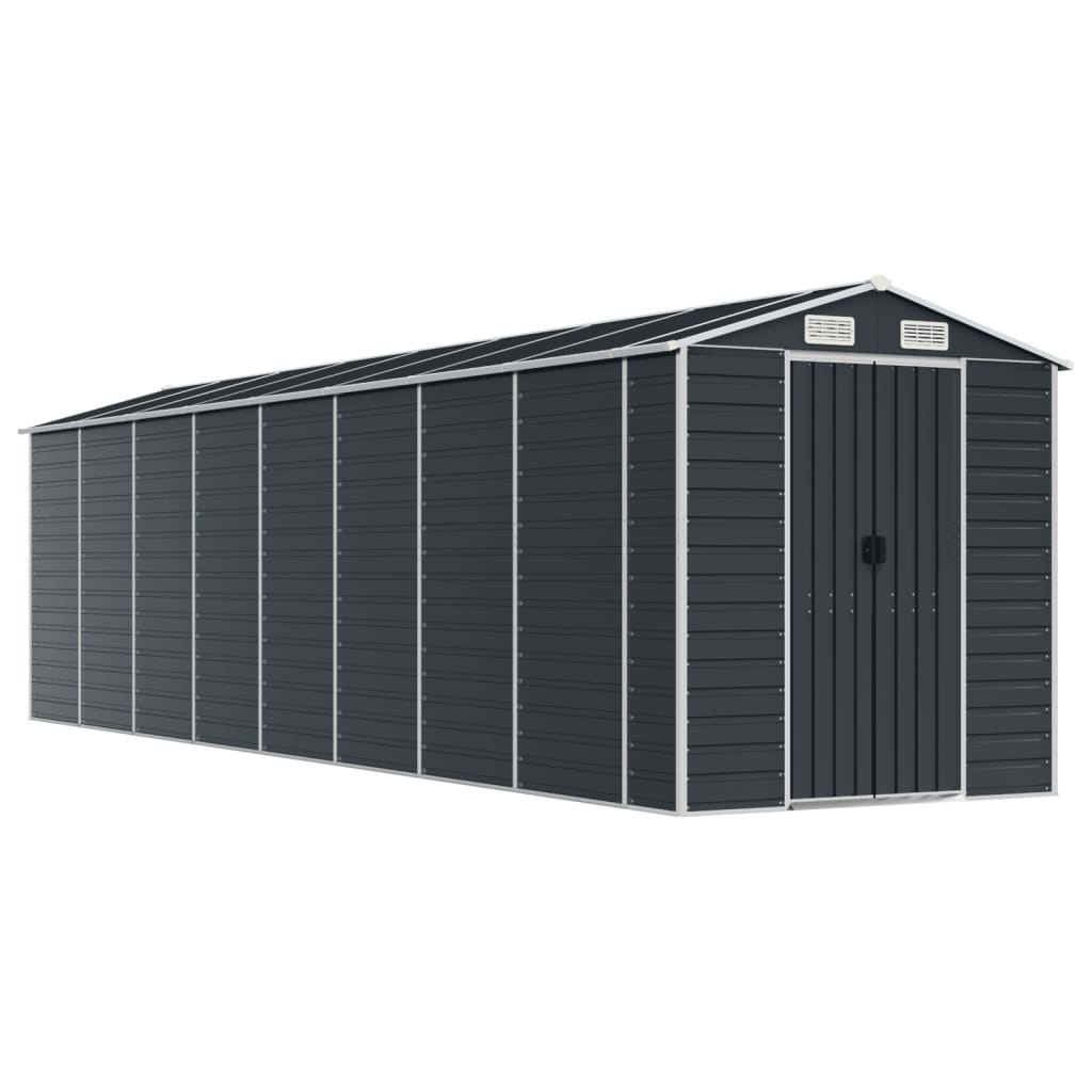 vidaXL Garden Shed | Anthracite | Galvanised Steel | Large | Garden Shed 2