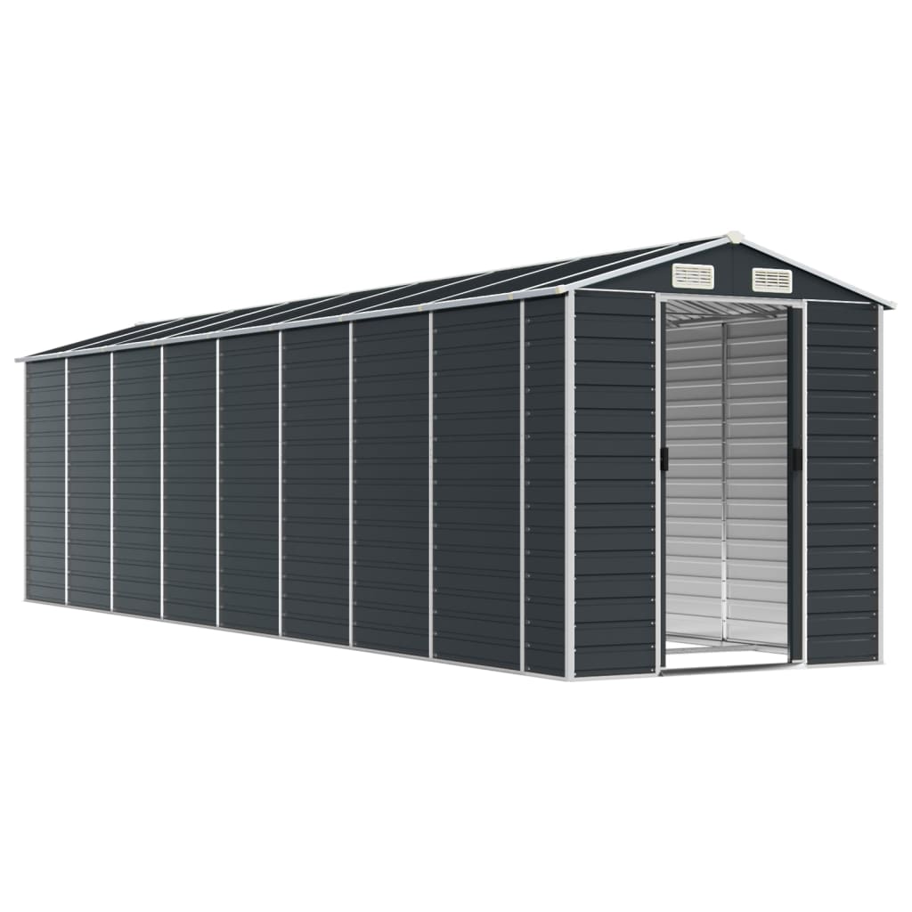 vidaXL Garden Shed | Anthracite | Galvanised Steel | Large | Garden Shed 3