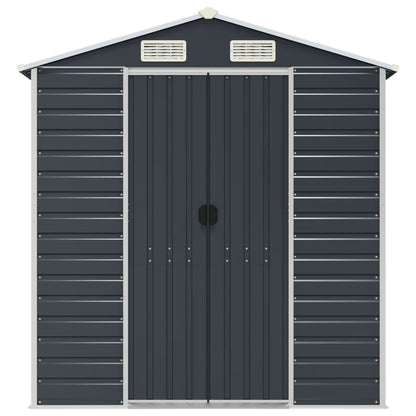 vidaXL Garden Shed | Anthracite | Galvanised Steel | Large | Garden Shed 4