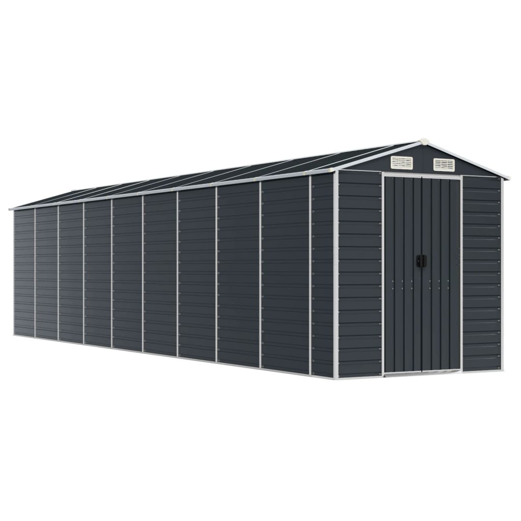 vidaXL Garden Shed | Anthracite | Galvanised Steel | Large | Garden Shed 2