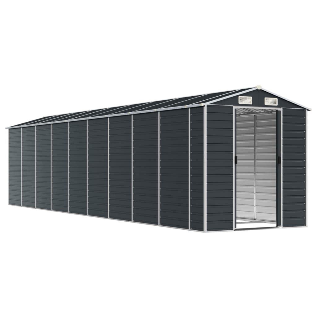 vidaXL Garden Shed | Anthracite | Galvanised Steel | Large | Garden Shed 3