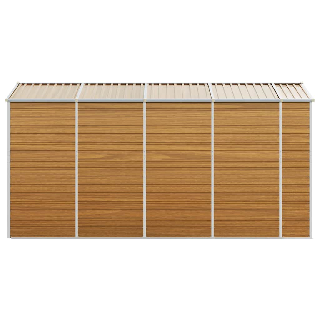 vidaXL Garden Shed | Light brown | Galvanised steel | Medium | Garden Shed 6