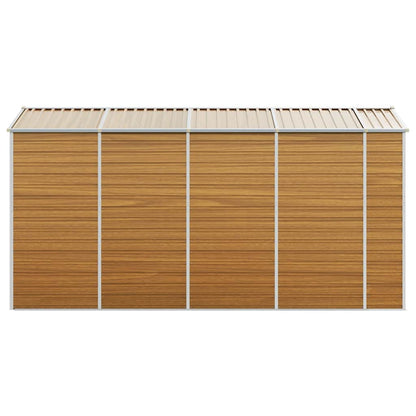 vidaXL Garden Shed | Light brown | Galvanised steel | Medium | Garden Shed 6