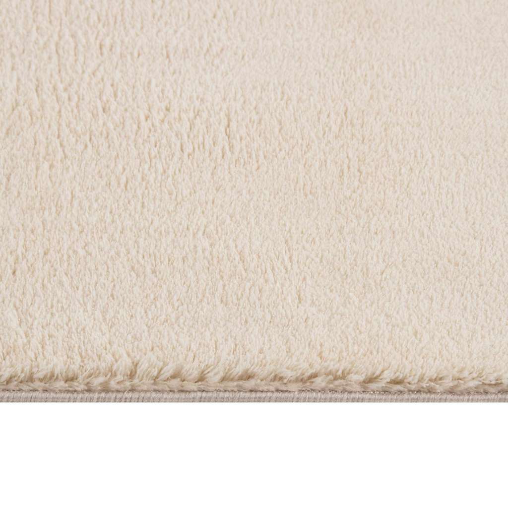 vidaXL Shaggy Rug Beige 120x183 cm Polyester 4