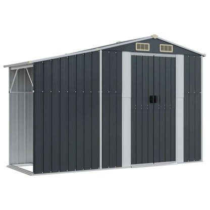 vidaXL Garden Shed Anthracite 277x93x179 cm Galvanised Steel 2