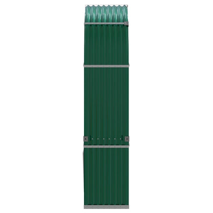 vidaXL Log Holder Green 120x45x210 cm Galvanised Steel 5