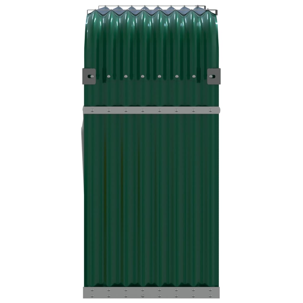 vidaXL Log Holder Green 120x45x100 cm Galvanised Steel 5