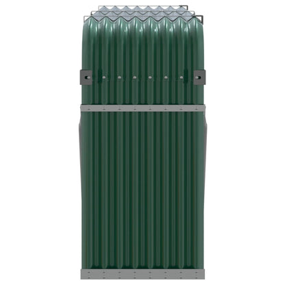 vidaXL Log Holder Green 180x45x100 cm Galvanised Steel 5
