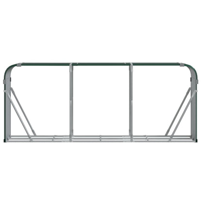vidaXL Log Holder Green 234x45x100 cm Galvanised Steel 3
