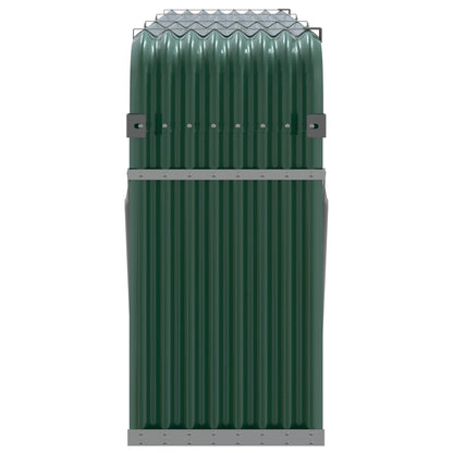 vidaXL Log Holder Green 234x45x100 cm Galvanised Steel 5