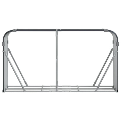 vidaXL Log Holder Anthracite 180x45x100 cm Galvanised Steel 3